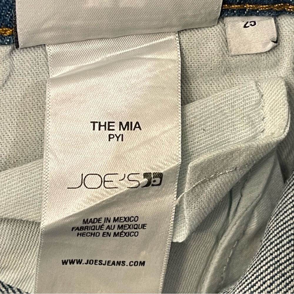 Joe's Jeans Metallic Blue Wide-Leg Flare Jeans - Picture 13 of 14
